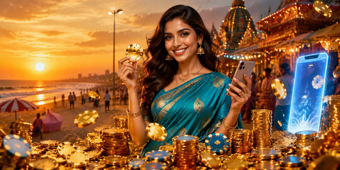 Indian woman purchasing lottery tickets via mobile payment